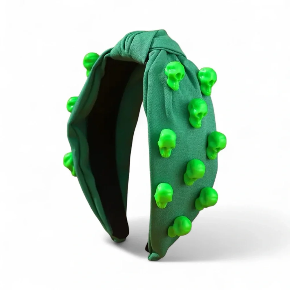 Green Skull Headband - Picture 1 of 2